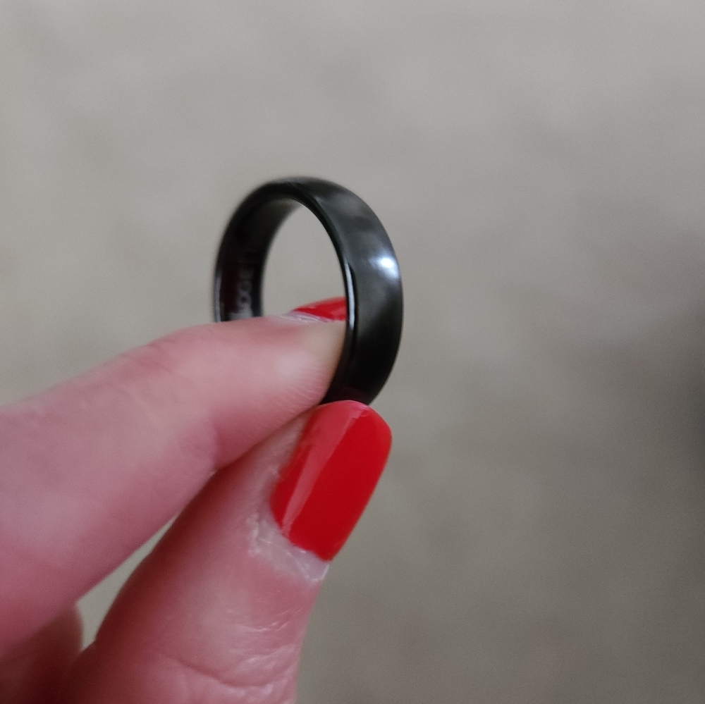 6mm Black Ridge Tungsten Ring